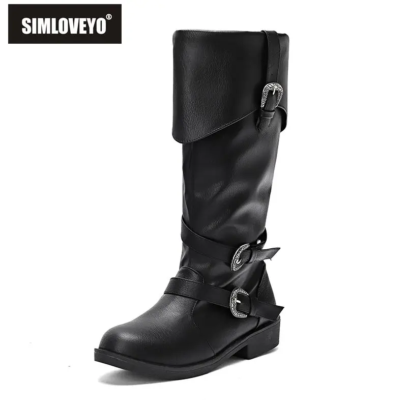 SIMLOVEYO модные винтажные женские сапоги до колена на блочном каблуке 3 см, на молнии, с пряжкой на ремне, с круглым носком, большой размер 45 47, повседневные повседневные бота
SIMLOVEYO модные винтажные женские сапоги до колена на блочном каблуке 3 см, на молнии, с пряжкой на ремне, с круглым носком, большой размер 45 47, повседневные повседневные бота