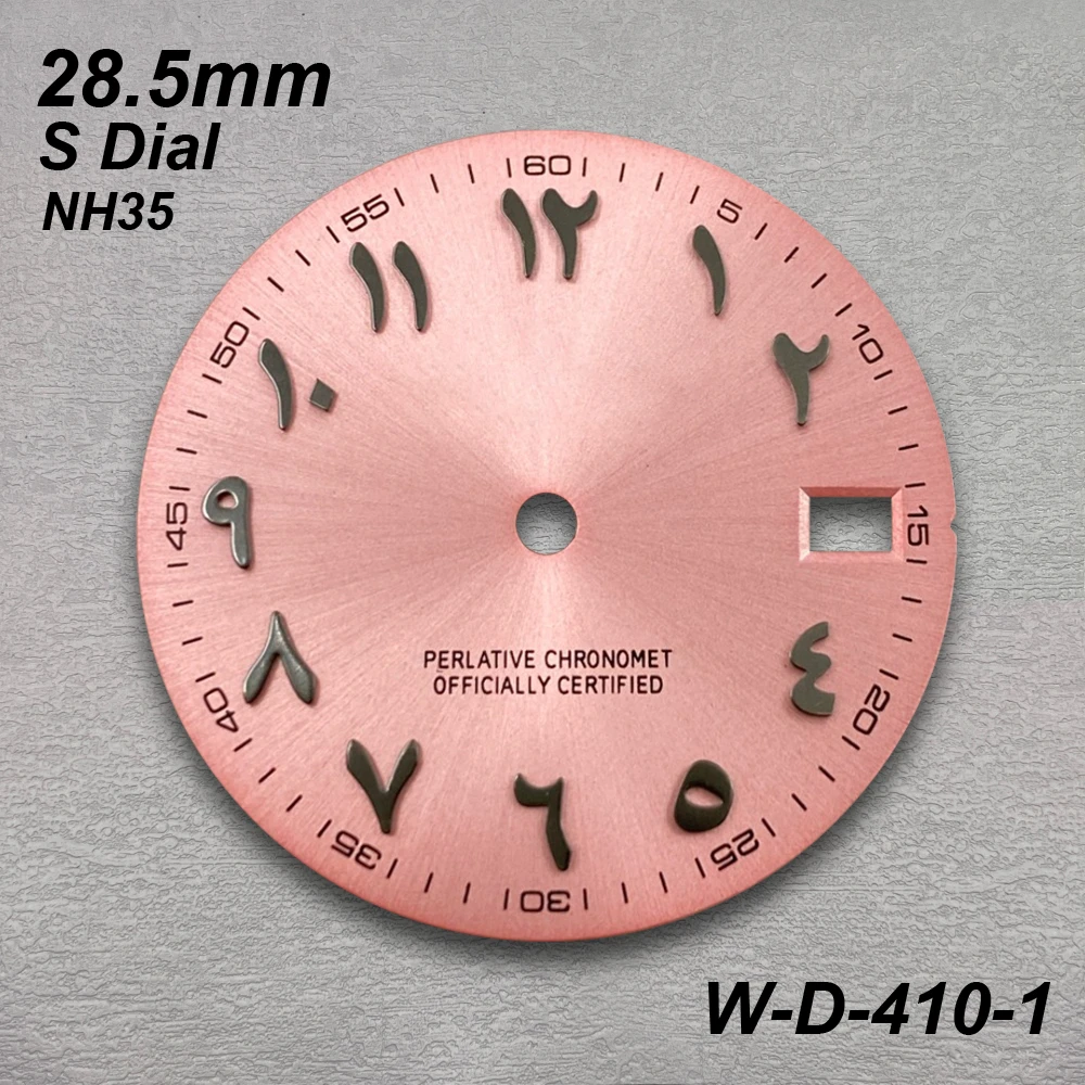 28.5mm Arab S Dial Fit NH35/NH36 Japanese Automatic Movement High-Quality Sunray Dial Watch Modification Accessories
28.5mm Arab S Dial Fit NH35/NH36 Japanese Automatic Movement High-Quality Sunray Dial Watch Modification Accessories