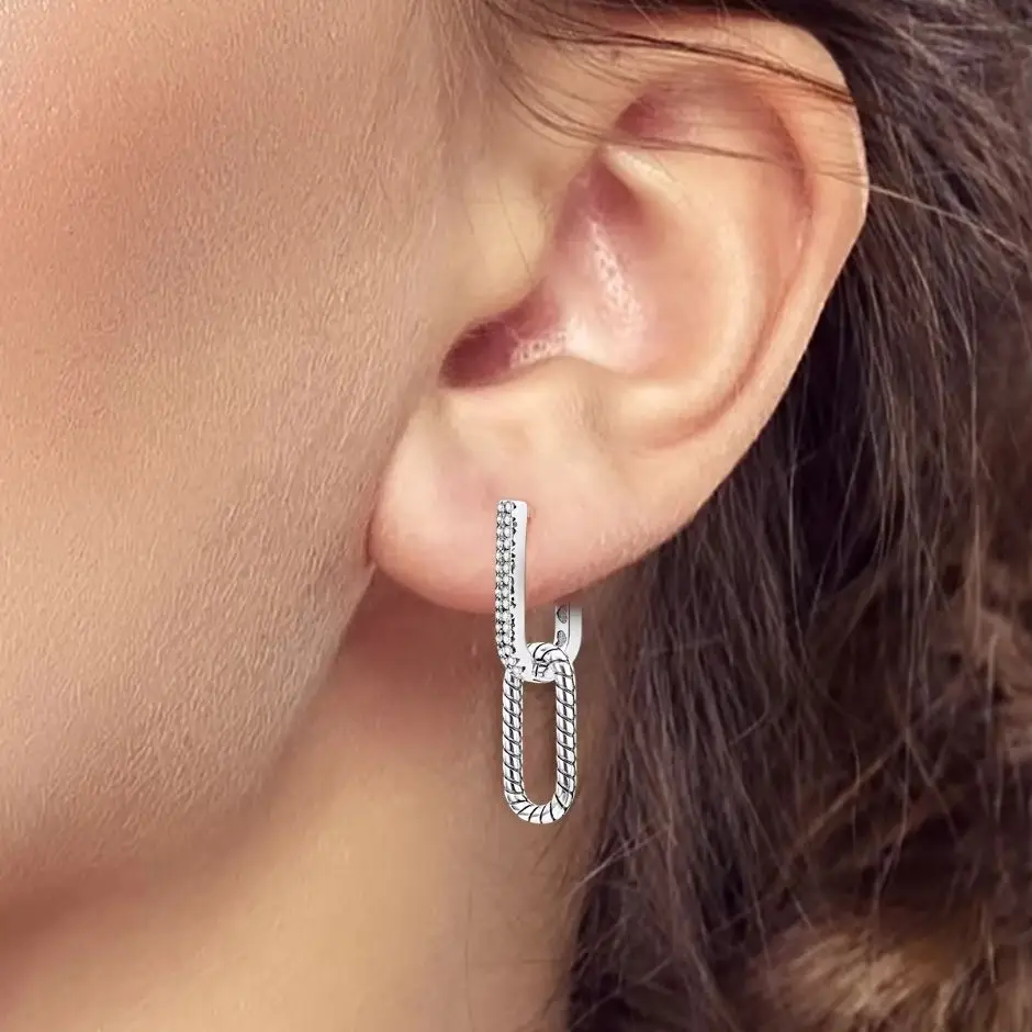 Earring U Shape 925 Silver Snake Pattern Drop Earring For Girl Fashion Woman Jewelry
Earring U Shape 925 Silver Snake Pattern Drop Earring For Girl Fashion Woman Jewelry