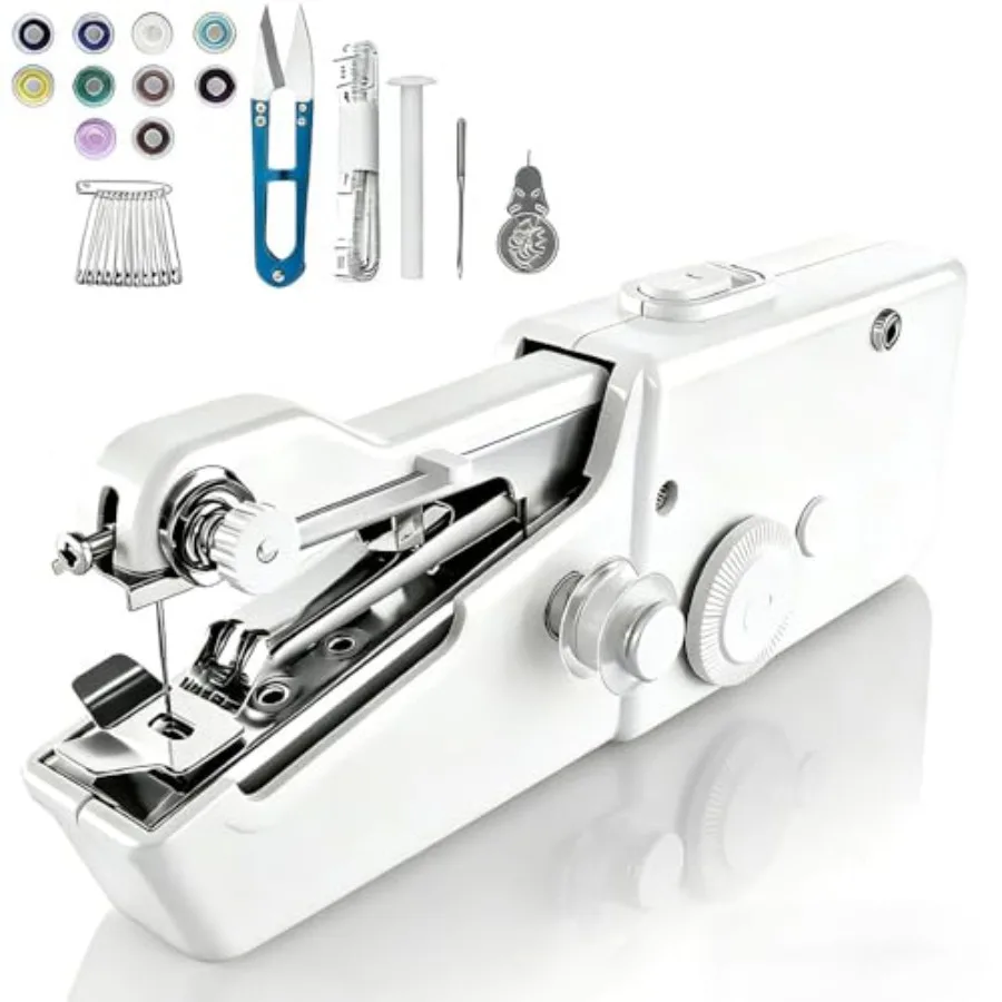 Handheld Sewing Machine, Mini Sewing Machine with Sewing Accessories, Electric Portable Stitch Tool for Beginners, DIY, Home Tr
Handheld Sewing Machine, Mini Sewing Machine with Sewing Accessories, Electric Portable Stitch Tool for Beginners, DIY, Home Tr