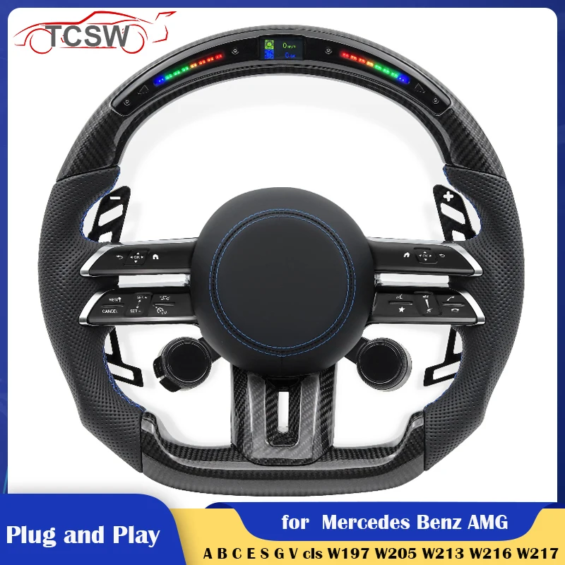 LED OLED Button Car Steering Wheel for Mercedes Benz AMG W167 W177 W190 W205 W206 W213 W217 W222 W223 X253 W290 W292 W463 W464
LED OLED Button Car Steering Wheel for Mercedes Benz AMG W167 W177 W190 W205 W206 W213 W217 W222 W223 X253 W290 W292 W463 W464