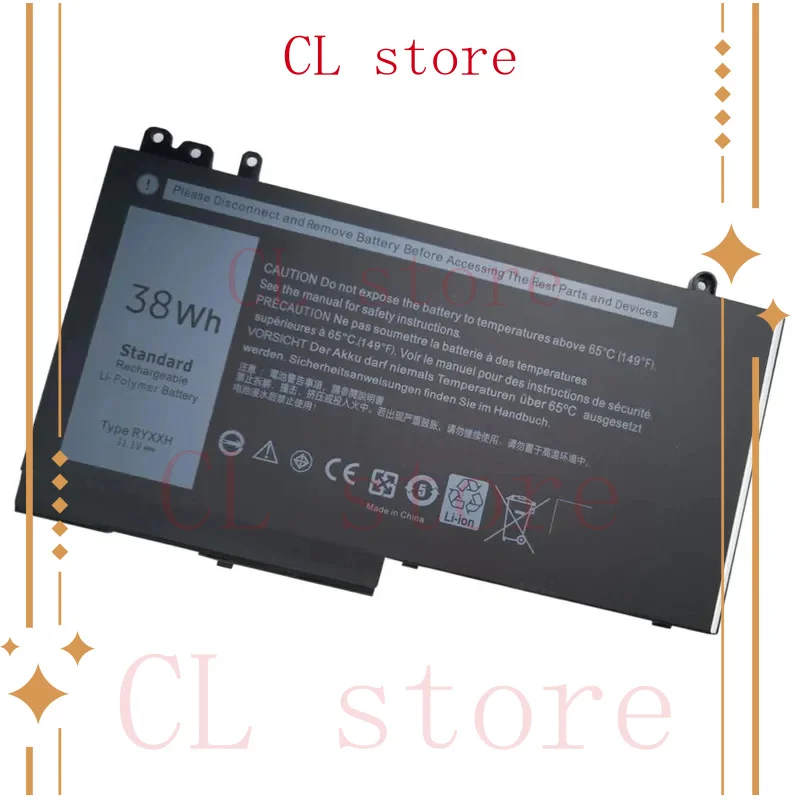 38WH 11.1V RYXXH 3.42AH Laptop Battery For Dell Latitude 12 5000 11 3150 3160 3550 E5250 E5450 E5550 9P4D2 Batteria Fit Notebook
38WH 11.1V RYXXH 3.42AH Laptop Battery For Dell Latitude 12 5000 11 3150 3160 3550 E5250 E5450 E5550 9P4D2 Batteria Fit Notebook