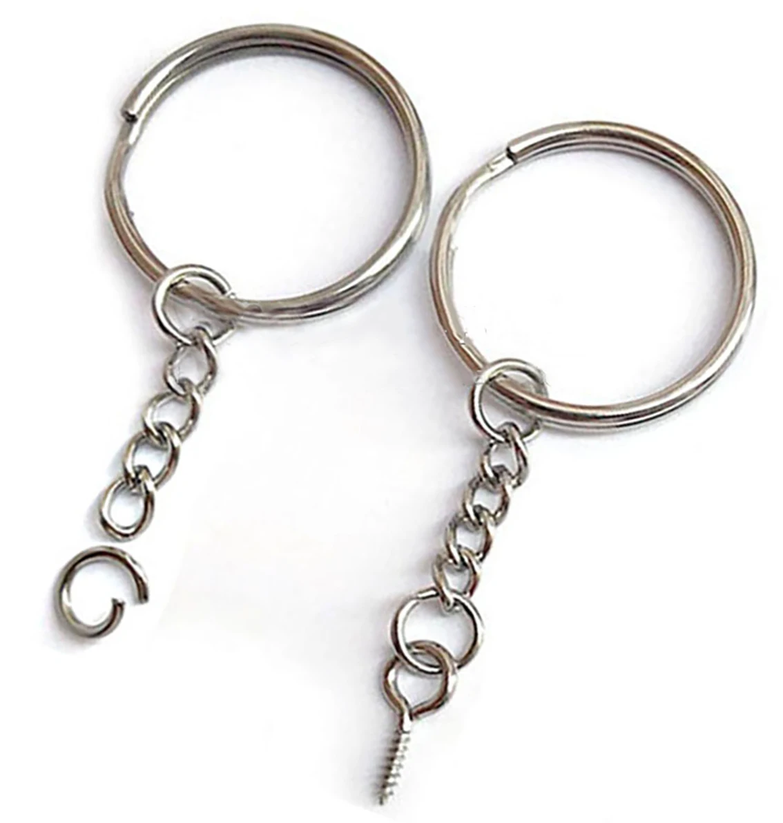 25mm 30mm Screw Eye Pin Key Chain Key Ring With open loop For DIY Jewelry Bag Key Chains Making Accessories
25mm 30mm Screw Eye Pin Key Chain Key Ring With open loop For DIY Jewelry Bag Key Chains Making Accessories