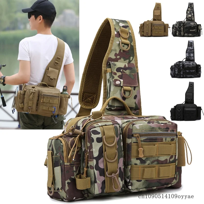 Outdoor Fishing Backpack Men Multifunctional Fishing Rod Bag Waterproof Abrasion Resistant Large Camouflage Crossbody Bag
Outdoor Fishing Backpack Men Multifunctional Fishing Rod Bag Waterproof Abrasion Resistant Large Camouflage Crossbody Bag