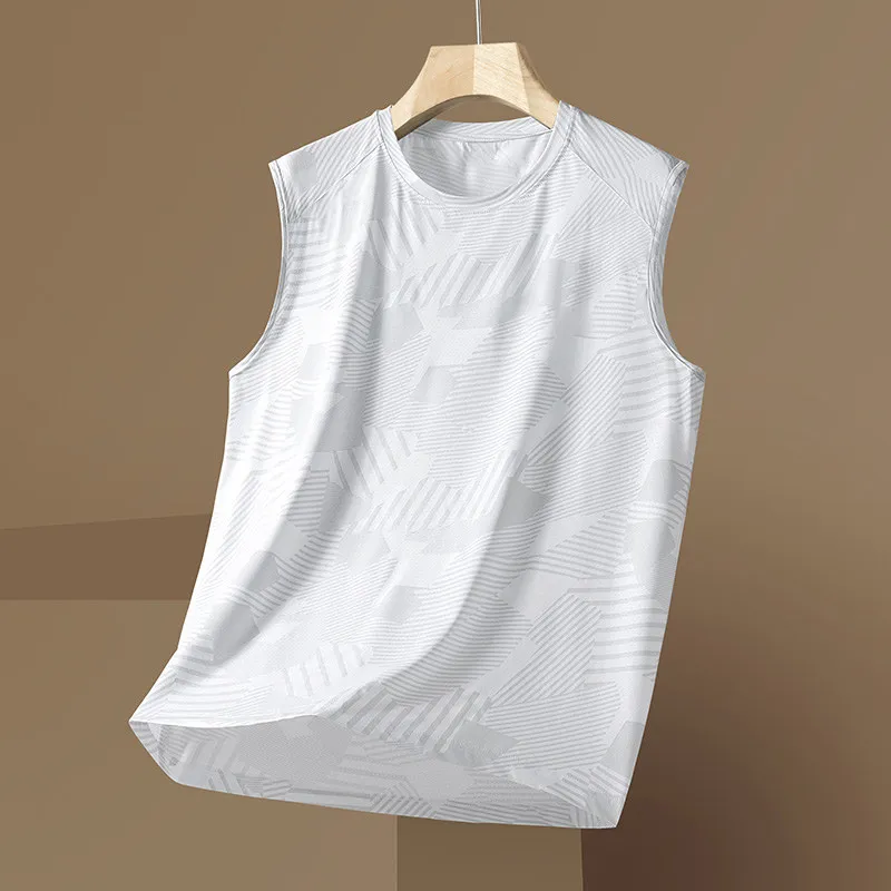Loose Fit Ice Silk Men's Tank Top Wide Shoulder Thin Style Sleeveless T-Shirt Quick Dry Summer Fashion Inner Wear U-Neck Design
Loose Fit Ice Silk Men's Tank Top Wide Shoulder Thin Style Sleeveless T-Shirt Quick Dry Summer Fashion Inner Wear U-Neck Design