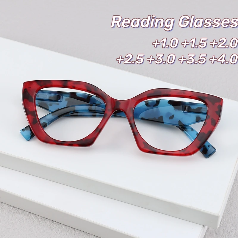 Women's Trendy Butterfly Presbyopia Glasses New Cat Eye Large Frame Polygonal Reading Glasses Anti Blue Light Computer Glasses
Women's Trendy Butterfly Presbyopia Glasses New Cat Eye Large Frame Polygonal Reading Glasses Anti Blue Light Computer Glasses