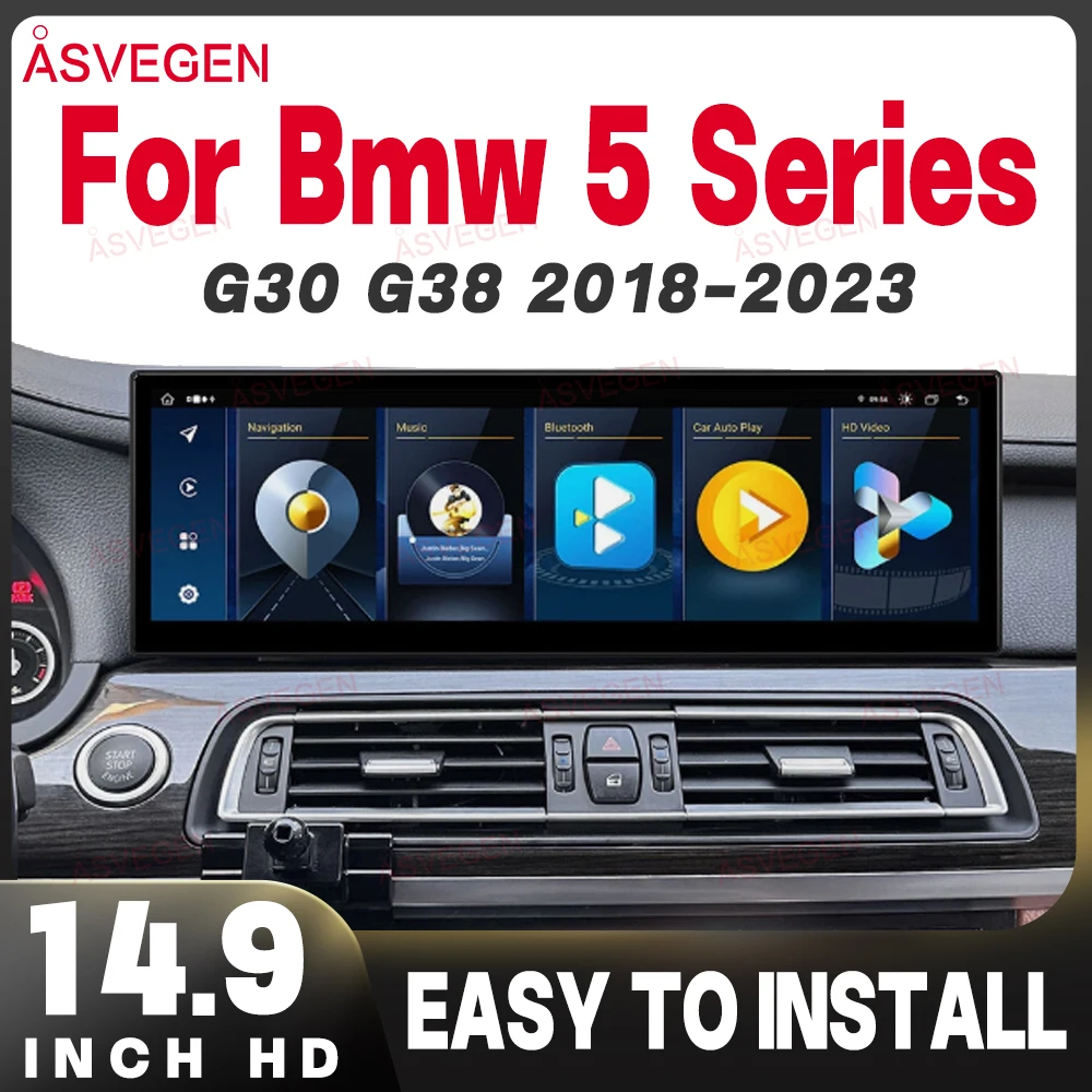 14.9" Android 13 Radio for BMW 5 Series G30 G38 2018-2023 EVO ID8 Style Multimedia Wireless CarPlay GPS Snapdragon Head Unit
14.9" Android 13 Radio for BMW 5 Series G30 G38 2018-2023 EVO ID8 Style Multimedia Wireless CarPlay GPS Snapdragon Head Unit