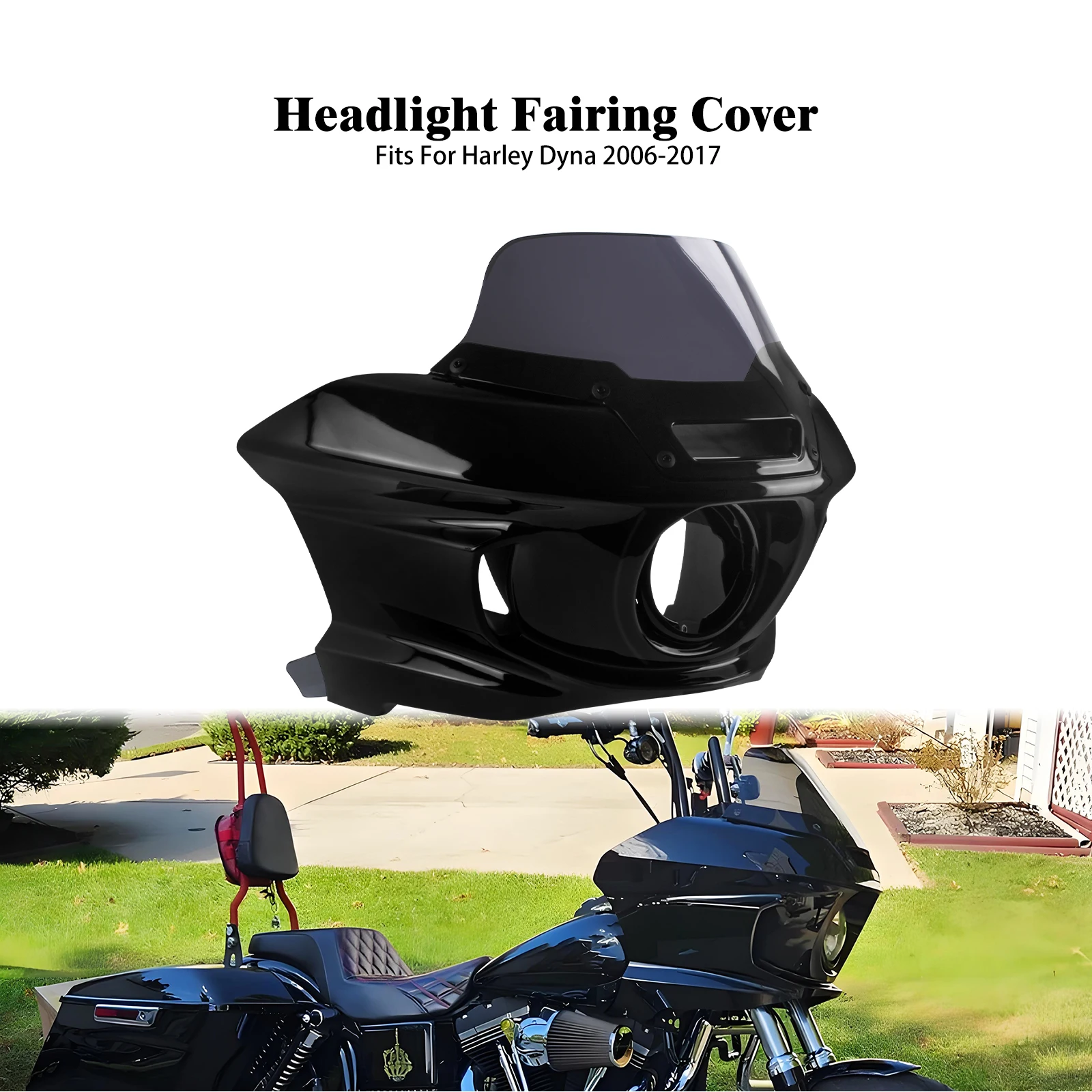 Motorcycle Headlight Fairing Windshield For Harley Dyna 2006-2017 Low Rider FXDF FLD FXDB FXDL Front Headlamp Windscreen Cover
Motorcycle Headlight Fairing Windshield For Harley Dyna 2006-2017 Low Rider FXDF FLD FXDB FXDL Front Headlamp Windscreen Cover