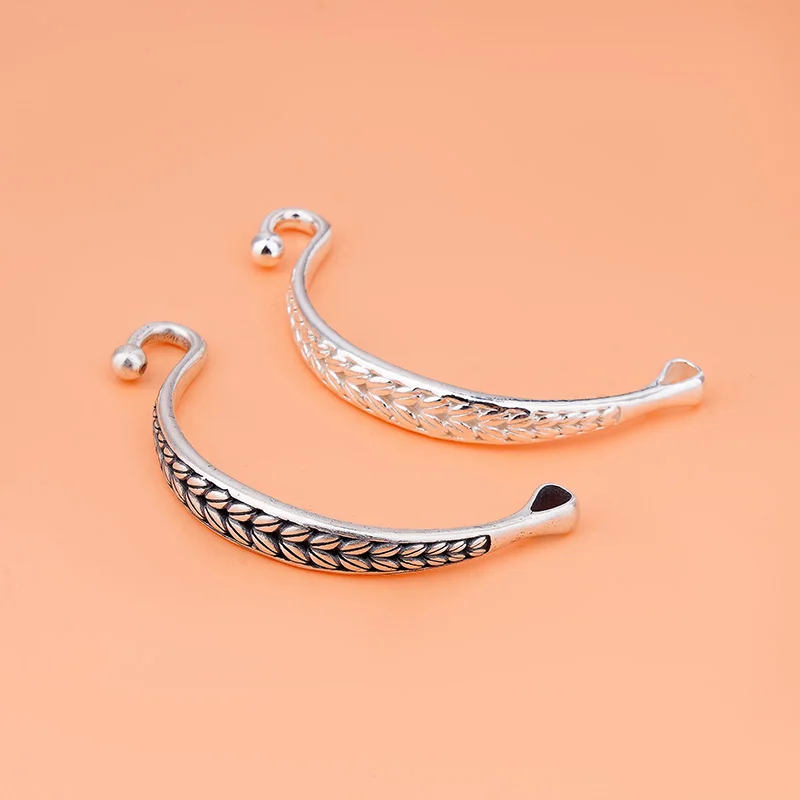 925 Sterling silver vintage Wheat solid half bracelet Handmade DIY beaded material semi-finished bent pipe jewelry accessories
925 Sterling silver vintage Wheat solid half bracelet Handmade DIY beaded material semi-finished bent pipe jewelry accessories