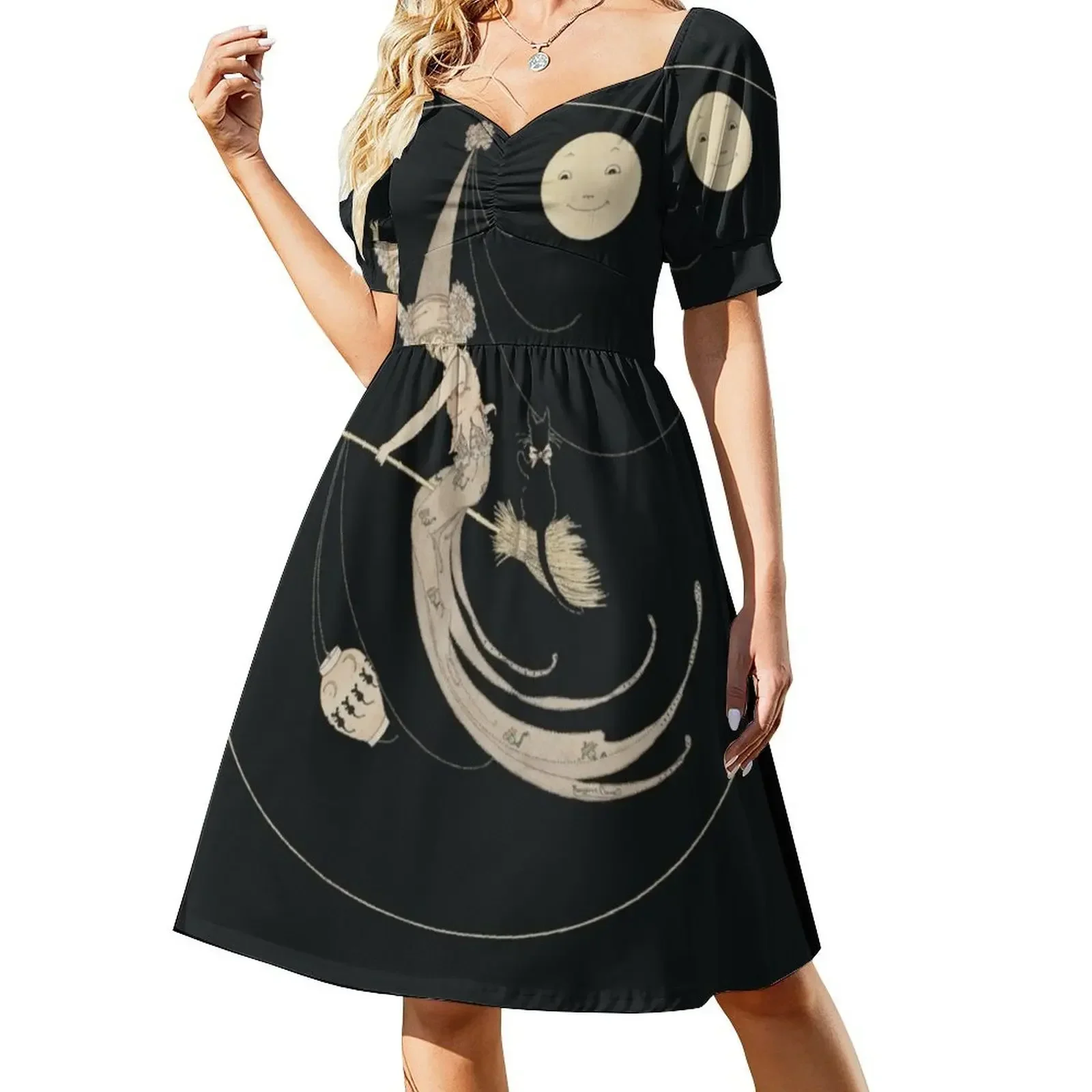 Margaret Clark Vintage Witch Witchkin Illustration Short-Sleeved Dress chic and elegant woman dress sexy dress for women
Margaret Clark Vintage Witch Witchkin Illustration Short-Sleeved Dress chic and elegant woman dress sexy dress for women