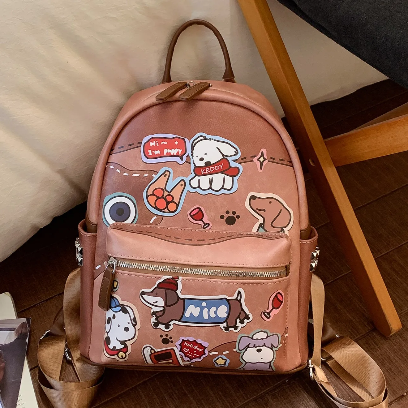 Backpack For Women Cartoon Dog Pattern Large Capacity Backpack Cute Day Trip Backpack Bag Print Travel Pack for Short Breaks
Backpack For Women Cartoon Dog Pattern Large Capacity Backpack Cute Day Trip Backpack Bag Print Travel Pack for Short Breaks