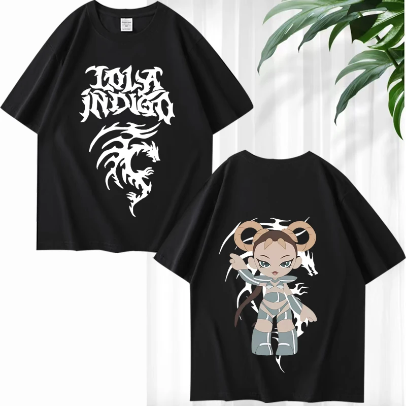 Lola Indigo 2025 Tour Vintage graphics Oversized T Shirt men ’s women Oversized 100% Cotton short sleeve Summer print Unisex tee
Lola Indigo 2025 Tour Vintage graphics Oversized T Shirt men ’s women Oversized 100% Cotton short sleeve Summer print Unisex tee
