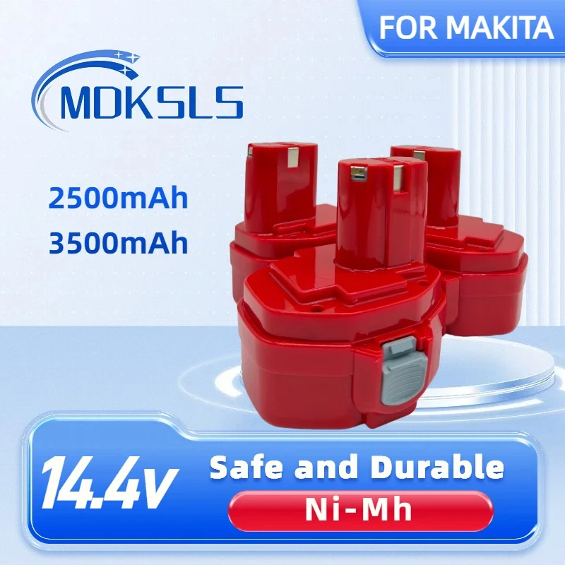For Makita 14.4V 3500mAh/2500mAh Ni MH Rechargeable Battery Power Tools PA14 1422,1420,192600-1, 6281D,6280D
For Makita 14.4V 3500mAh/2500mAh Ni MH Rechargeable Battery Power Tools PA14 1422,1420,192600-1, 6281D,6280D