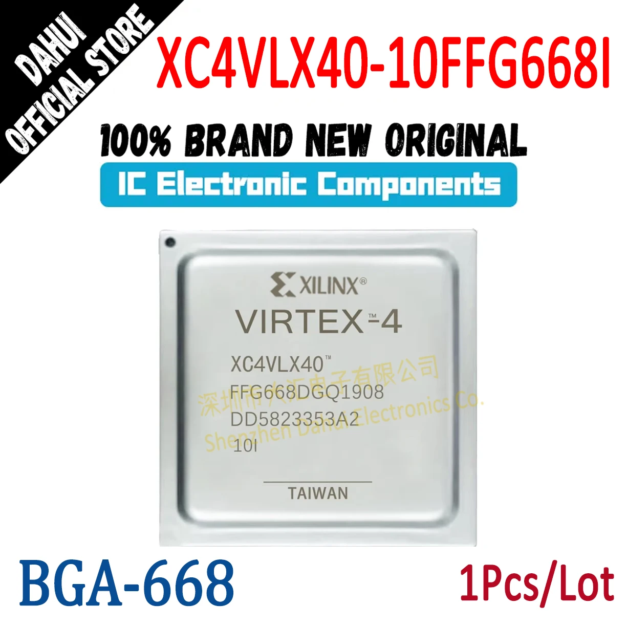XC4VLX40-10FFG668I XC4VLX40 BGA-668 Programmable logic chip IC new original
XC4VLX40-10FFG668I XC4VLX40 BGA-668 Programmable logic chip IC new original