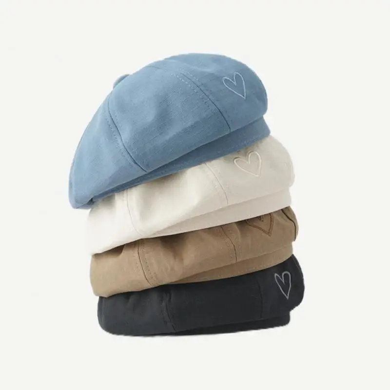 Beret Women Octagonal Cap Pumpkin Hat Embroidered Heart Sweet Painter Cap Female Autumn Winter Korean Solid Color Casual
Beret Women Octagonal Cap Pumpkin Hat Embroidered Heart Sweet Painter Cap Female Autumn Winter Korean Solid Color Casual