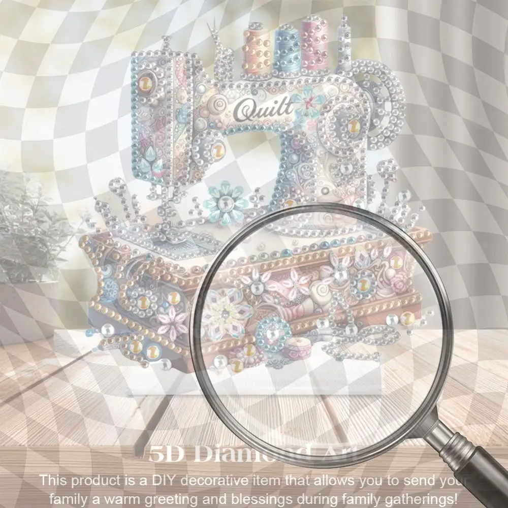 Sewing Machine Special Shaped Colorful Diamond Painting Desktop Ornaments Kit Diamond Painting Desktop Decorations for Beginner
Sewing Machine Special Shaped Colorful Diamond Painting Desktop Ornaments Kit Diamond Painting Desktop Decorations for Beginner