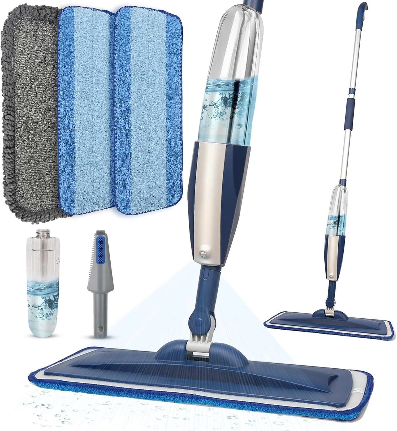 Wet Spray Mop with Refillable Bottle and Washable Pads for Hardwood Floors
Wet Spray Mop with Refillable Bottle and Washable Pads for Hardwood Floors