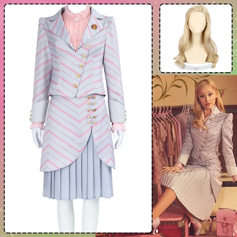 CosplayMovie Wicked Cosplay Costume Glinda Cosplay Pink Striped School Uniform Dress Stage Performance Clothing Women Halloween
CosplayMovie Wicked Cosplay Costume Glinda Cosplay Pink Striped School Uniform Dress Stage Performance Clothing Women Halloween