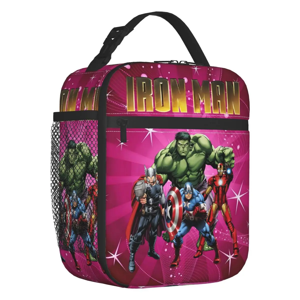 Iron Man Marvel Film Thermal Insulated Lunch Bags Women Resuable Lunch Container for Outdoor Camping Travel Storage Food Box 
Iron Man Marvel Film Thermal Insulated Lunch Bags Women Resuable Lunch Container for Outdoor Camping Travel Storage Food Box
