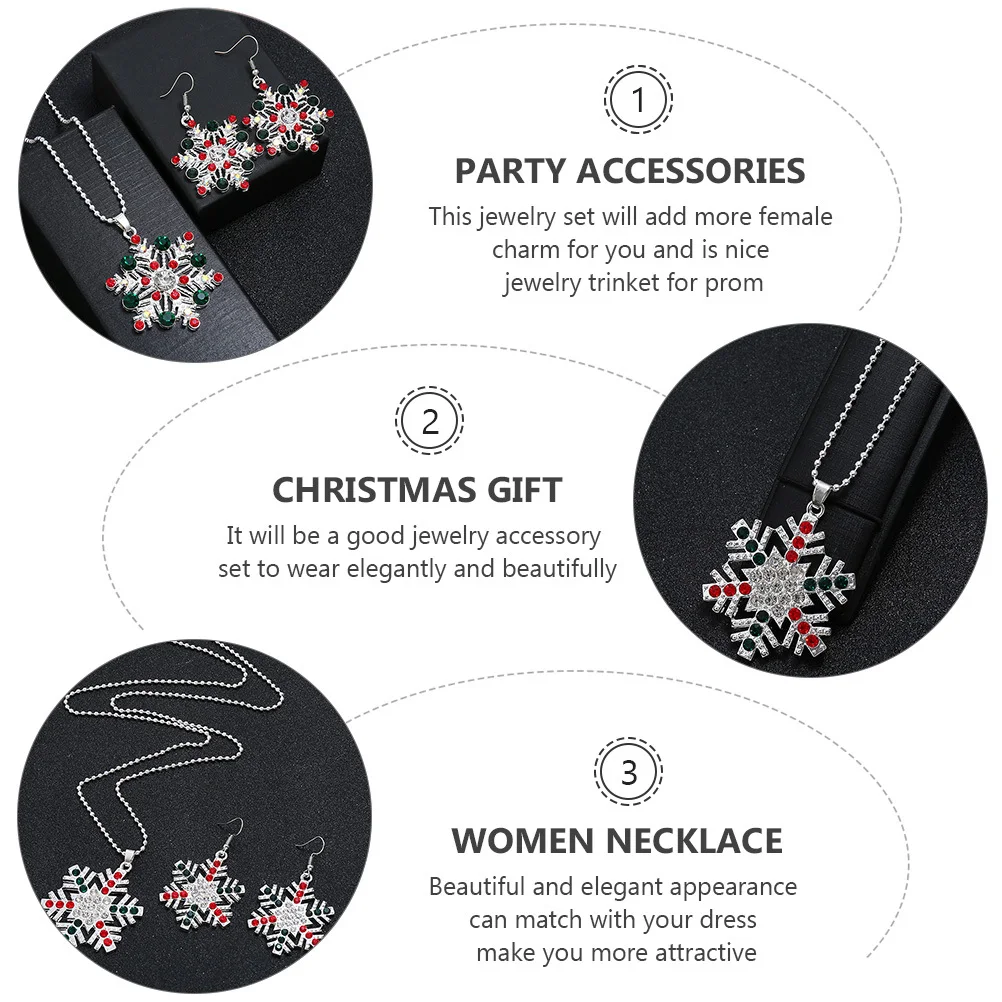 1Set Christmas Series Snowflake Necklace Earring Set Elegant Jewelry Gift for Parties Women Dangle Xmas Snowflake Pendant
1Set Christmas Series Snowflake Necklace Earring Set Elegant Jewelry Gift for Parties Women Dangle Xmas Snowflake Pendant