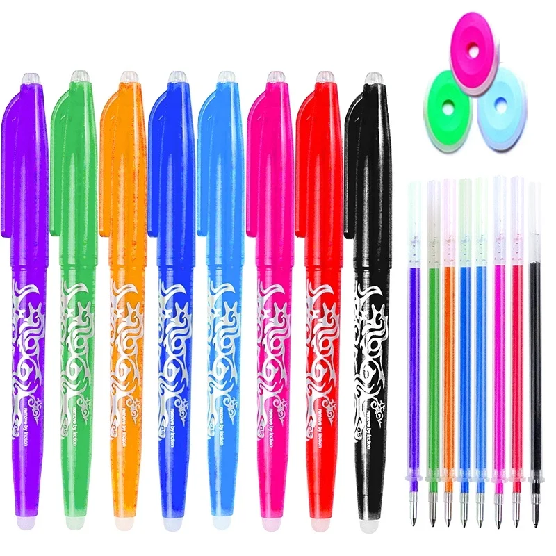 12Pcs/Set Erasable Gel Pen 0.5mm Rolling Ball Colorful Refills Washable for School Office Supplies Student Writing Stationery
12Pcs/Set Erasable Gel Pen 0.5mm Rolling Ball Colorful Refills Washable for School Office Supplies Student Writing Stationery