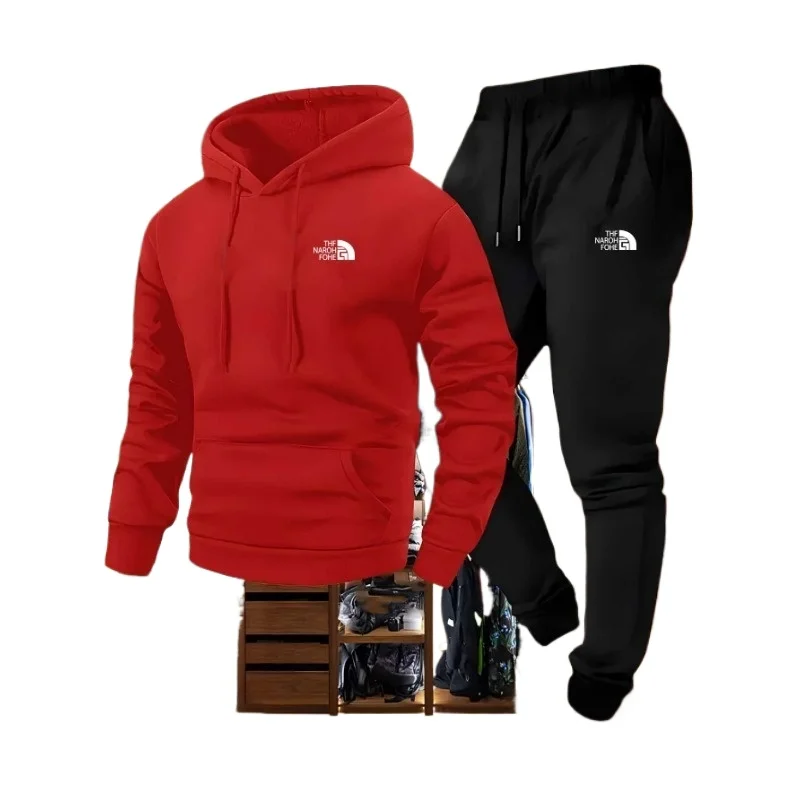 Men's autumn and winter fashion pattern casual two-piece set with pockets hooded sweatshirt and pants regular edition outdoor sp
Men's autumn and winter fashion pattern casual two-piece set with pockets hooded sweatshirt and pants regular edition outdoor sp