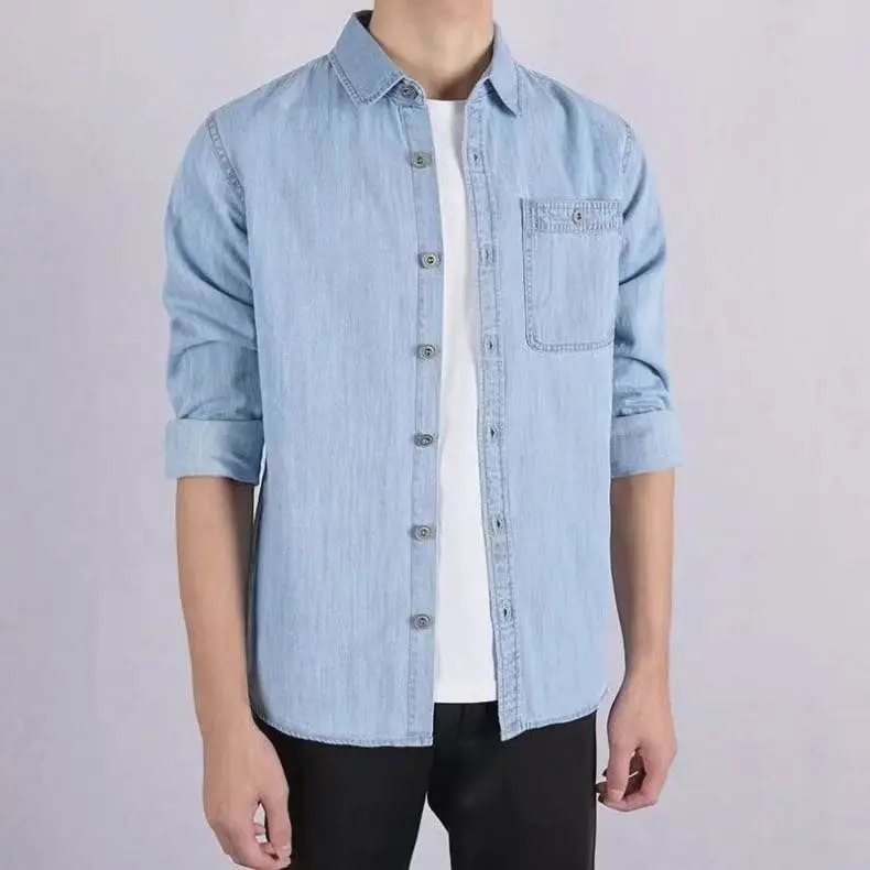 Голубая джинсовая мужская верхняя одежда irt, весенне-осенний повседневный универсальный длинный топ-джак высокого класса для подростков
Голубая джинсовая мужская верхняя одежда irt, весенне-осенний повседневный универсальный длинный топ-джак высокого класса для подростков