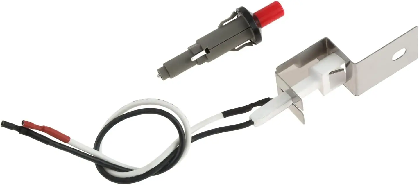 1 комплект, сменный комплект зажигания в сборе 30 см, 80462, комплект зажигания с пьезоэлектрическим воспламенителем для газовых решеток Weber Q100 и Q200
1 комплект, сменный комплект зажигания в сборе 30 см, 80462, комплект зажигания с пьезоэлектрическим воспламенителем для газовых решеток Weber Q100 и Q200