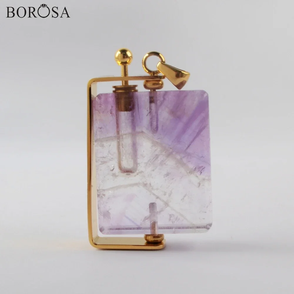 Ожерелье BOROSA женское прямоугольное, роскошное колье с искусственным аметистом и флаконом с эфирным маслом для рождественского подарка
Ожерелье BOROSA женское прямоугольное, роскошное колье с искусственным аметистом и флаконом с эфирным маслом для рождественского подарка