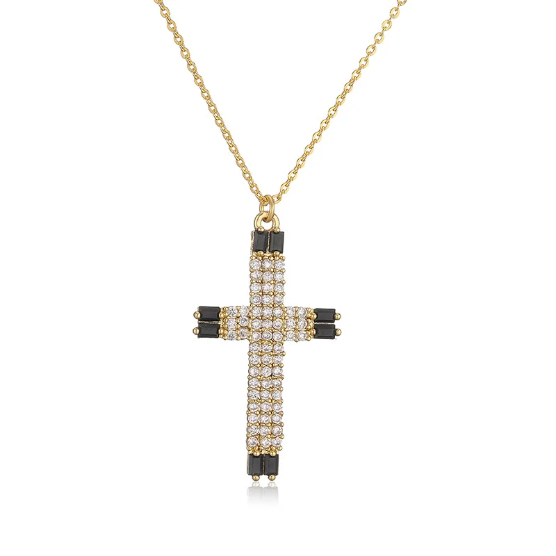 Necklace Women's 18k Gold Plated Colorful Crystal Zircon Cross Popular Fashion Jewelry Couple Gift
Necklace Women's 18k Gold Plated Colorful Crystal Zircon Cross Popular Fashion Jewelry Couple Gift