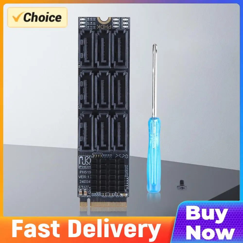 Адаптер M.2 M-Key NVMe на 9 портов SATA 3.0, 6 Гбит/с, карта расширения M.2 NVME M-Key на 9 портов SATA, PCIe 3.0 X2, для увеличения емкости жесткого диска
Адаптер M.2 M-Key NVMe на 9 портов SATA 3.0, 6 Гбит/с, карта расширения M.2 NVME M-Key на 9 портов SATA, PCIe 3.0 X2, для увеличения емкости жесткого диска