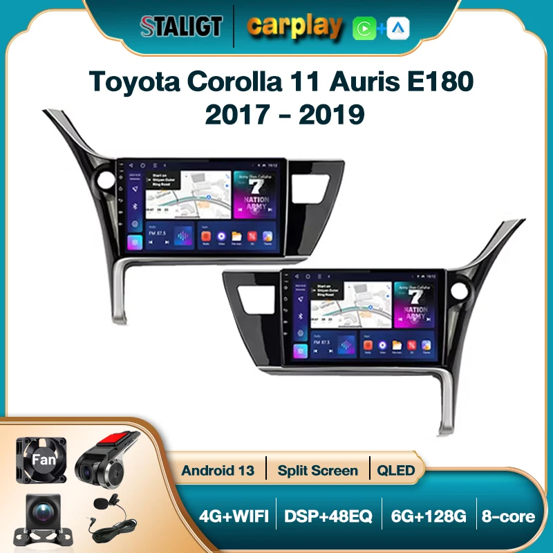 10.1'' Car Radio 2Din Android Carplay Multimedia Player GPS Navigation Autoradio For Toyota Corolla 11 Auris E180 2017 2018 2019
10.1'' Car Radio 2Din Android Carplay Multimedia Player GPS Navigation Autoradio For Toyota Corolla 11 Auris E180 2017 2018 2019