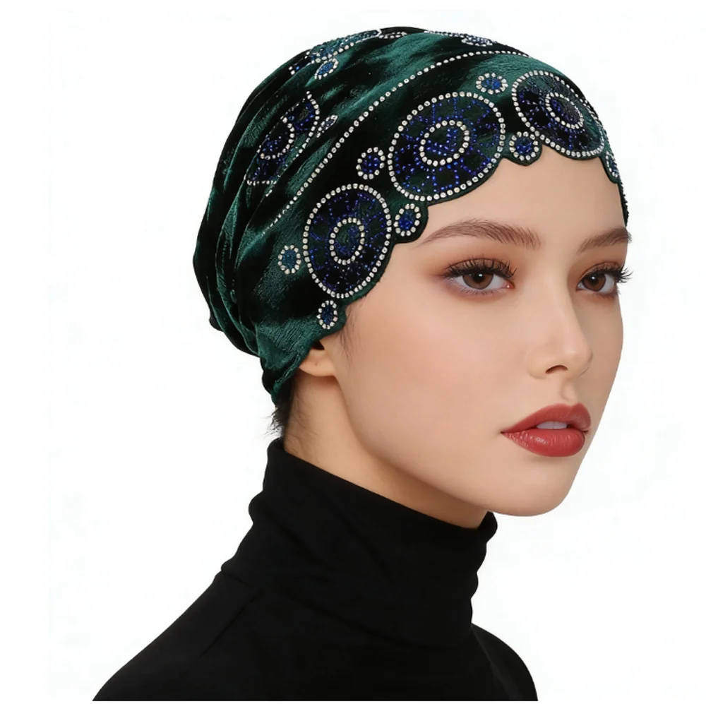 Бархатный тюрбан со стразами, нижний шарф, мусульманский внутренний хиджаб, шляпа от выпадения волос, химиотерапевтическая шапка, шапочка, женская повязка на голову, Turbante Mujer
Бархатный тюрбан со стразами, нижний шарф, мусульманский внутренний хиджаб, шляпа от выпадения волос, химиотерапевтическая шапка, шапочка, женская повязка на голову, Turbante Mujer
