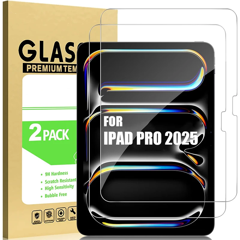 1/2 упаковки закаленного стекла для экрана Apple iPad Pro 2025 11 дюймов 13 дюймов планшет HD прозрачные защитные пленки для iPad Pro
1/2 упаковки закаленного стекла для экрана Apple iPad Pro 2025 11 дюймов 13 дюймов планшет HD прозрачные защитные пленки для iPad Pro