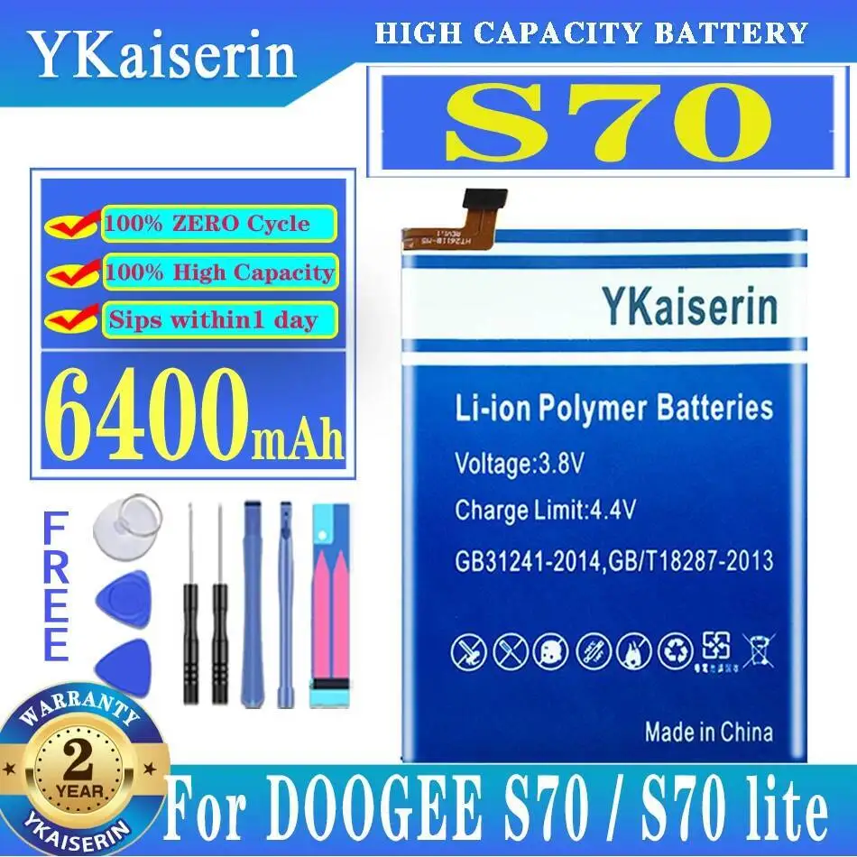 Long-Lasting Performance Environmentally Friendly For Doogee S70 Lite Mobile Phone Battery 6400Mah
Long-Lasting Performance Environmentally Friendly For Doogee S70 Lite Mobile Phone Battery 6400Mah