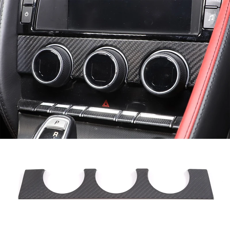 Real Carbon Fiber Car Air Conditioning Control Knob Panel Decoration Cover for Jaguar F-TYPE 2013-2024 Auto Interior Accessories
Real Carbon Fiber Car Air Conditioning Control Knob Panel Decoration Cover for Jaguar F-TYPE 2013-2024 Auto Interior Accessories