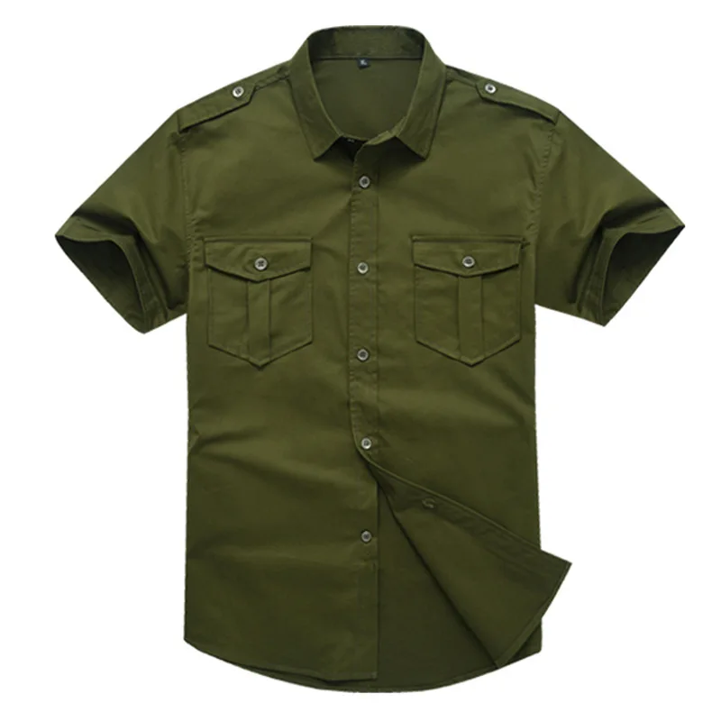 Solid Color Cotton Mens Shirts Short Sleeve Turn-down Collar Army Green Khaki Men Tops Casual Male Camisas shirt -6XL
Solid Color Cotton Mens Shirts Short Sleeve Turn-down Collar Army Green Khaki Men Tops Casual Male Camisas shirt -6XL