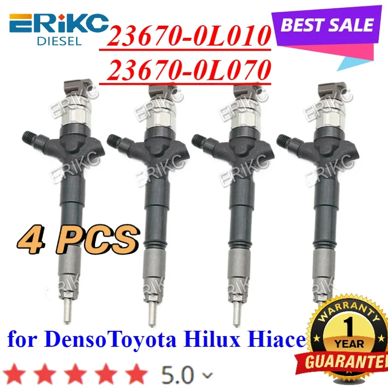 4 шт. 23670-0L070 23670-0L010 Common Rail CRDI инжектор 23670 0L010 форсунка двигателя для Toyota Hiace Hilux 236700L010
4 шт. 23670-0L070 23670-0L010 Common Rail CRDI инжектор 23670 0L010 форсунка двигателя для Toyota Hiace Hilux 236700L010