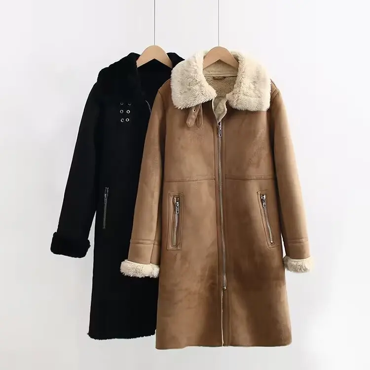WOMAN 2026 Summer New Fashionable Leisure Motorcycle Fur One piece Thickened Warm Long Coat Retro Women's Coat Outerwear Mujer
WOMAN 2026 Summer New Fashionable Leisure Motorcycle Fur One piece Thickened Warm Long Coat Retro Women's Coat Outerwear Mujer