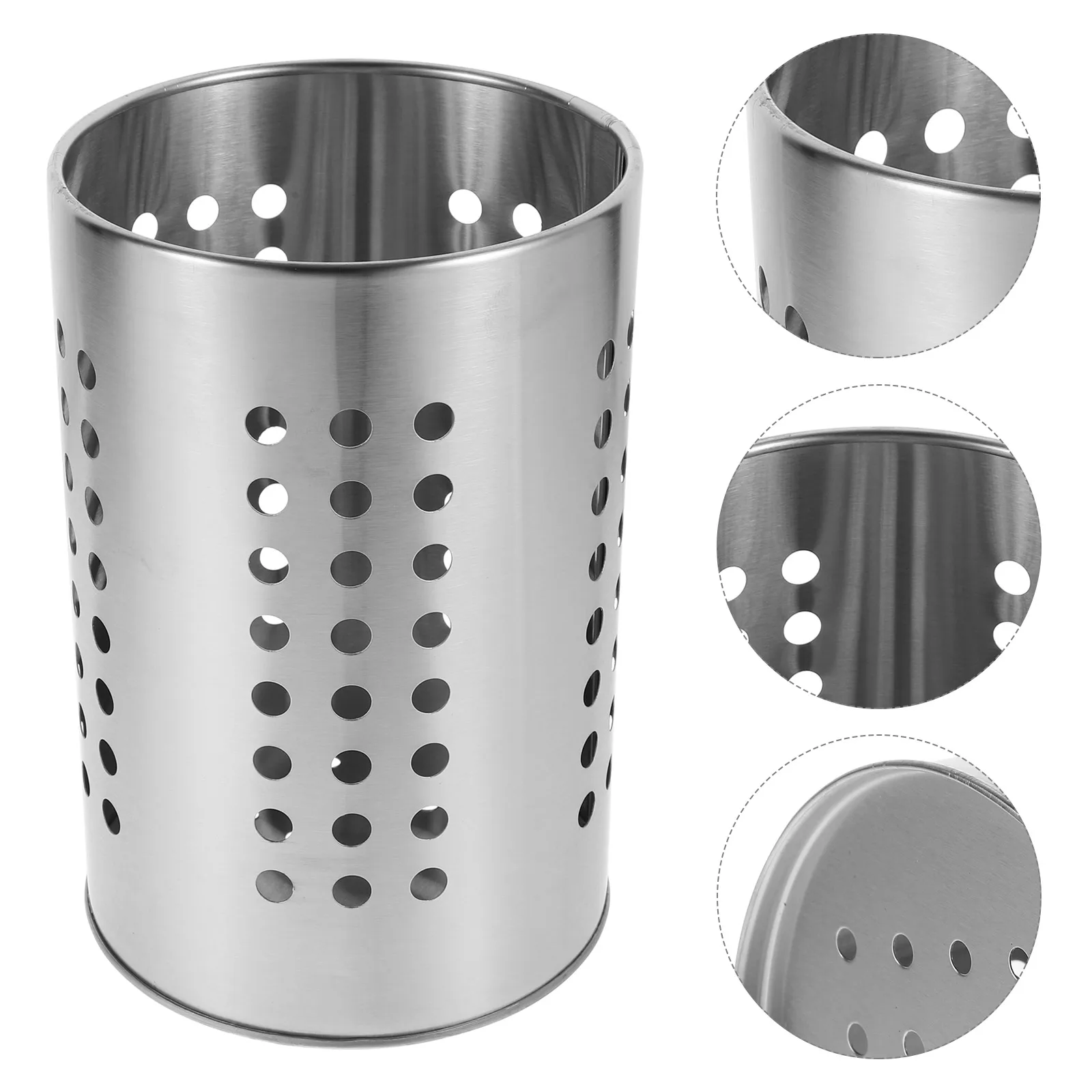 Stainless Steel Cutlery Holder Kitchen Utensil Organizer Draining Design Large Capacity Desktop Spoon Fork Container Storage
Stainless Steel Cutlery Holder Kitchen Utensil Organizer Draining Design Large Capacity Desktop Spoon Fork Container Storage
