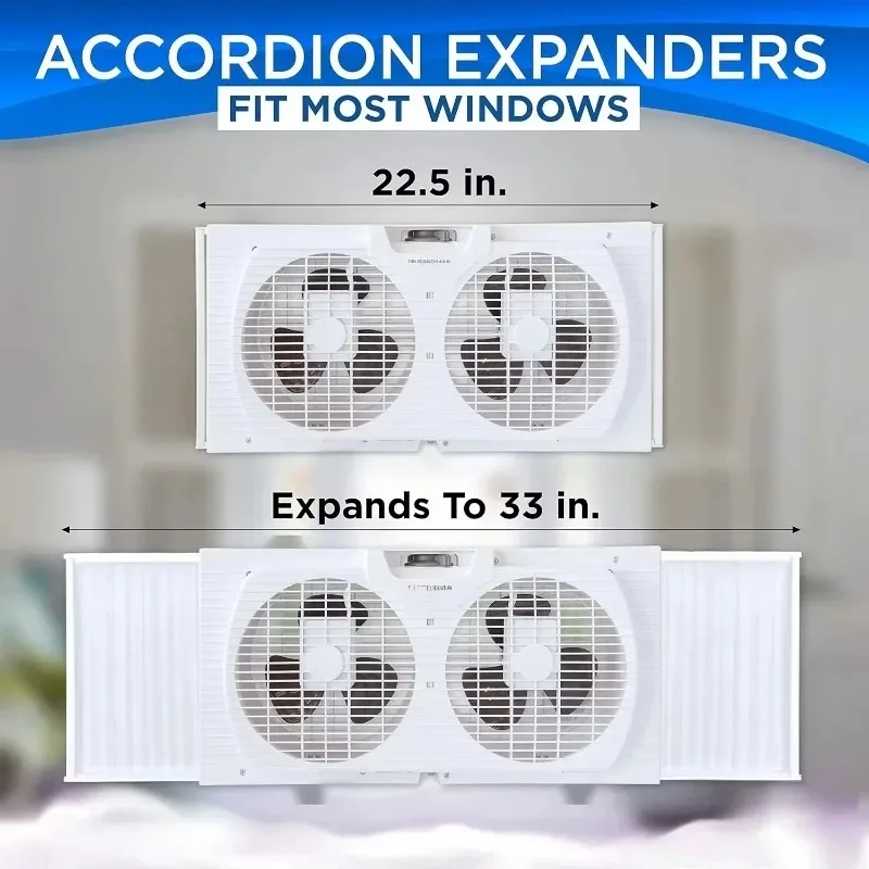 Window Exhaust Hot SaleHOT Window Fan for Bedroom, 9 inch 3 Speed Dual Fans with Auto-Locking Expanders,
Window Exhaust Hot SaleHOT Window Fan for Bedroom, 9 inch 3 Speed Dual Fans with Auto-Locking Expanders,