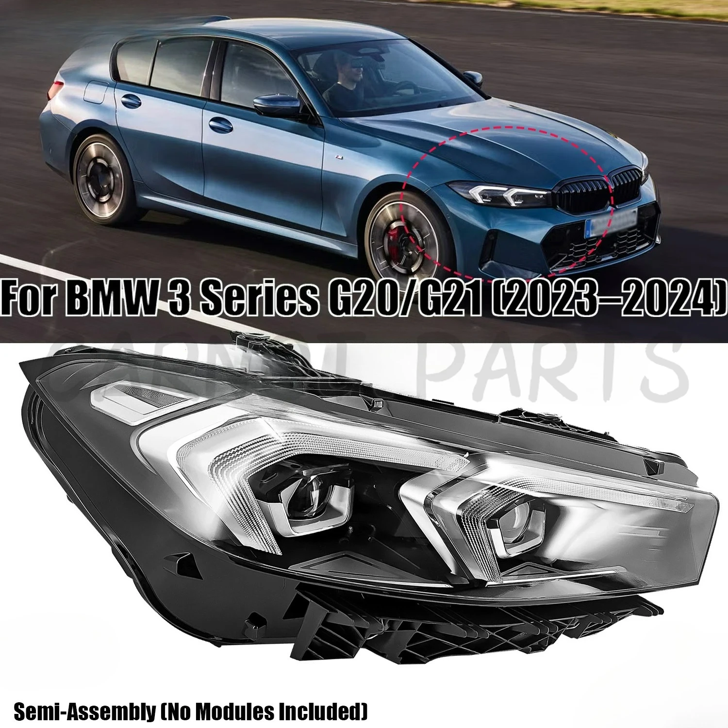 1pcs For 2023 2024 2025 BMW 3 Series 320i 325i 330i LED Headlamp Car Accessories
1pcs For 2023 2024 2025 BMW 3 Series 320i 325i 330i LED Headlamp Car Accessories