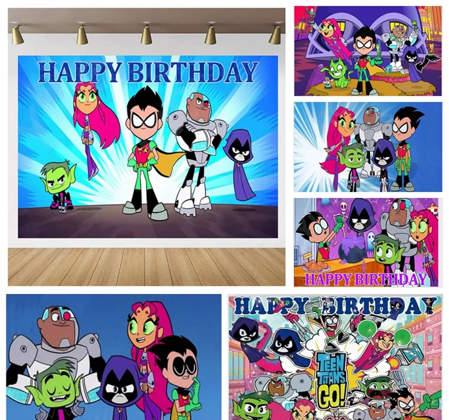 Cartoon Teening Titans Go Theme Background Kid Birthday Party Decoration Baby Shower Studio Photography Backdrop Props Custom
Cartoon Teening Titans Go Theme Background Kid Birthday Party Decoration Baby Shower Studio Photography Backdrop Props Custom
