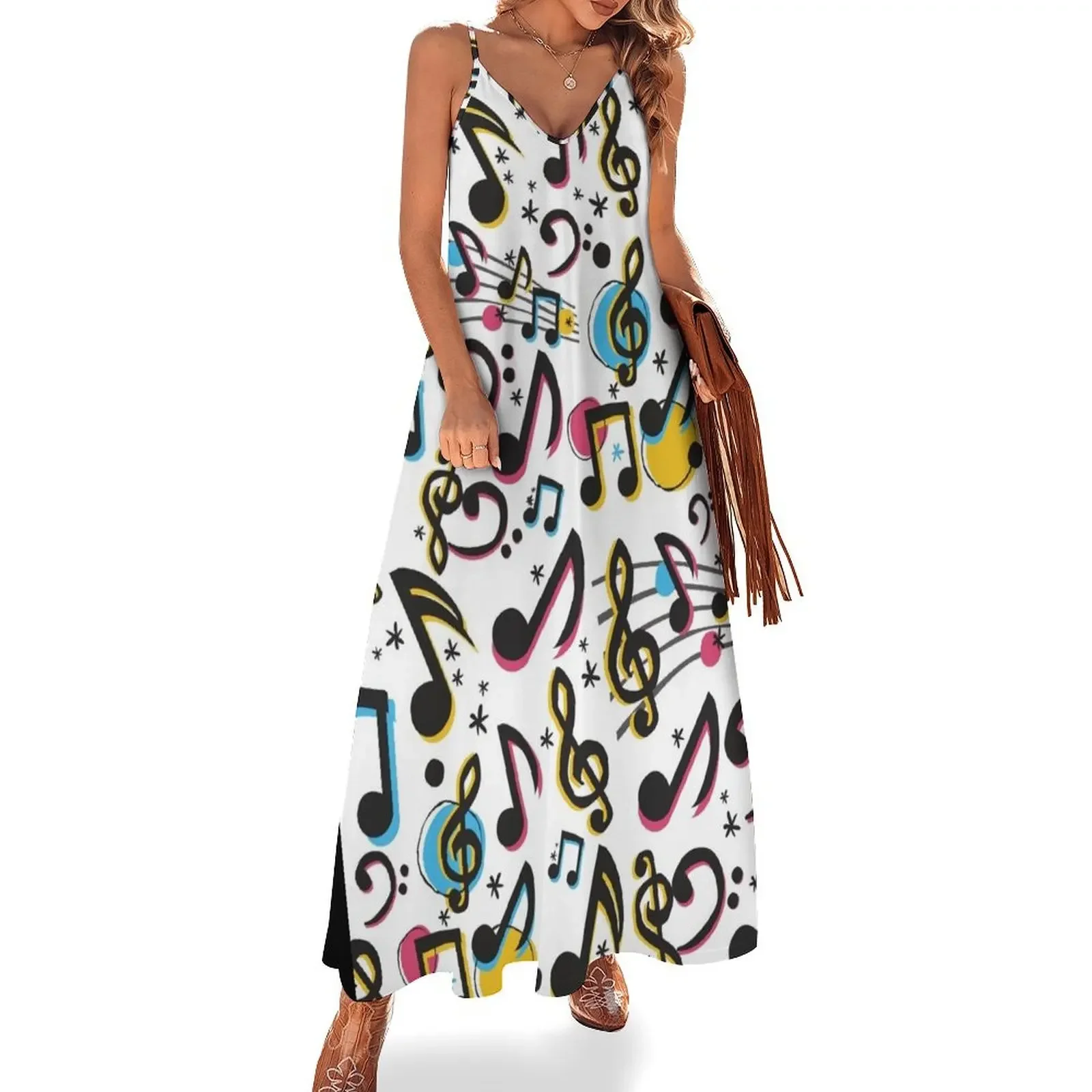 Colorful music notes pattern Sleeveless Dress long sleeve dresses party dress women elegant luxury Dress
Colorful music notes pattern Sleeveless Dress long sleeve dresses party dress women elegant luxury Dress
