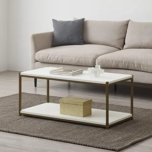 Tall Center Table Coffee Table Designs | | Sturdy | Easy Assembly | Accent with Metal Frame, White and Gold Kitchen table
Tall Center Table Coffee Table Designs | | Sturdy | Easy Assembly | Accent with Metal Frame, White and Gold Kitchen table