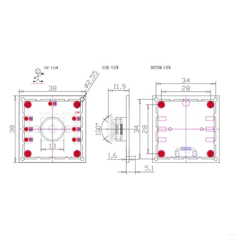 D08B 3PCS USB -модуль камеры 100 ° Регулируемая фокусировка для дронов и распознавания
D08B 3PCS USB -модуль камеры 100 ° Регулируемая фокусировка для дронов и распознавания