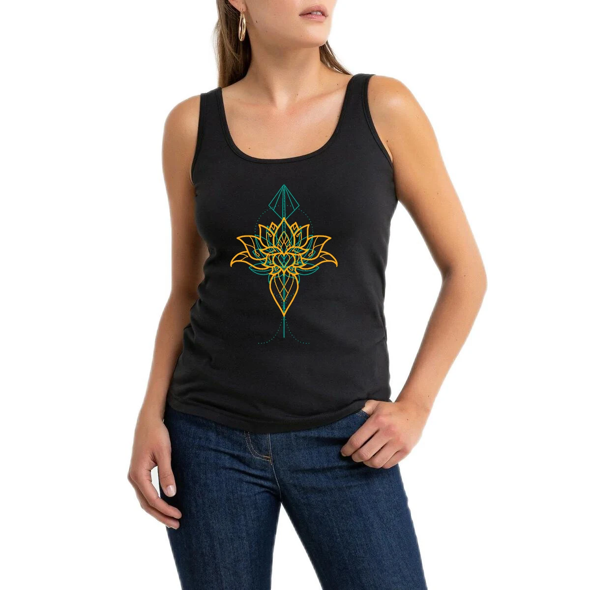 Creative Lotus Design Sexy Breathable Tank Top Women's Yoga Sports Workout Sleeveless T-Shirt Gym Fitness Tee
Creative Lotus Design Sexy Breathable Tank Top Women's Yoga Sports Workout Sleeveless T-Shirt Gym Fitness Tee