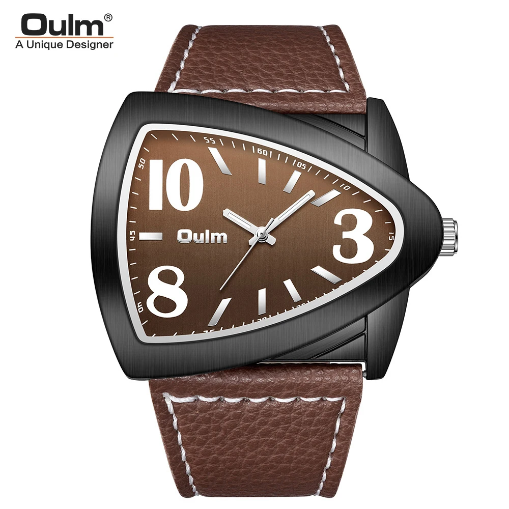 Oulm Unique Watch For Man Streetwear Rectangle Quartz Clocks Brown Leather Strap Wristwatch Men reloj hombre
Oulm Unique Watch For Man Streetwear Rectangle Quartz Clocks Brown Leather Strap Wristwatch Men reloj hombre