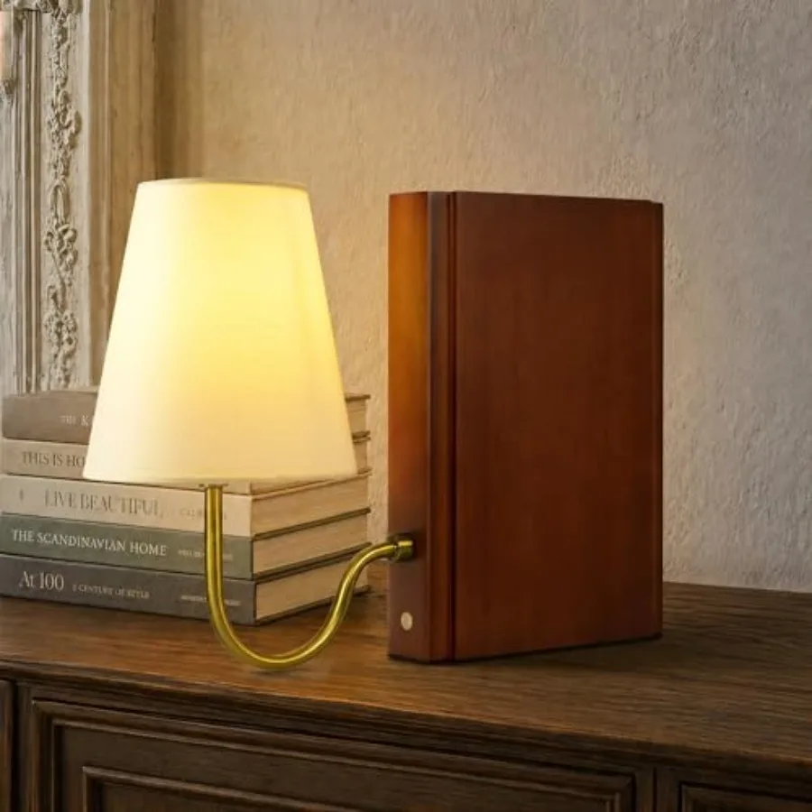Wooden Bookshelf Lamp with Bulb, 3-Color Touch Control Dimmable Table Lamp with Linen Shade, Modern Decorative Bookend Lamp for
Wooden Bookshelf Lamp with Bulb, 3-Color Touch Control Dimmable Table Lamp with Linen Shade, Modern Decorative Bookend Lamp for