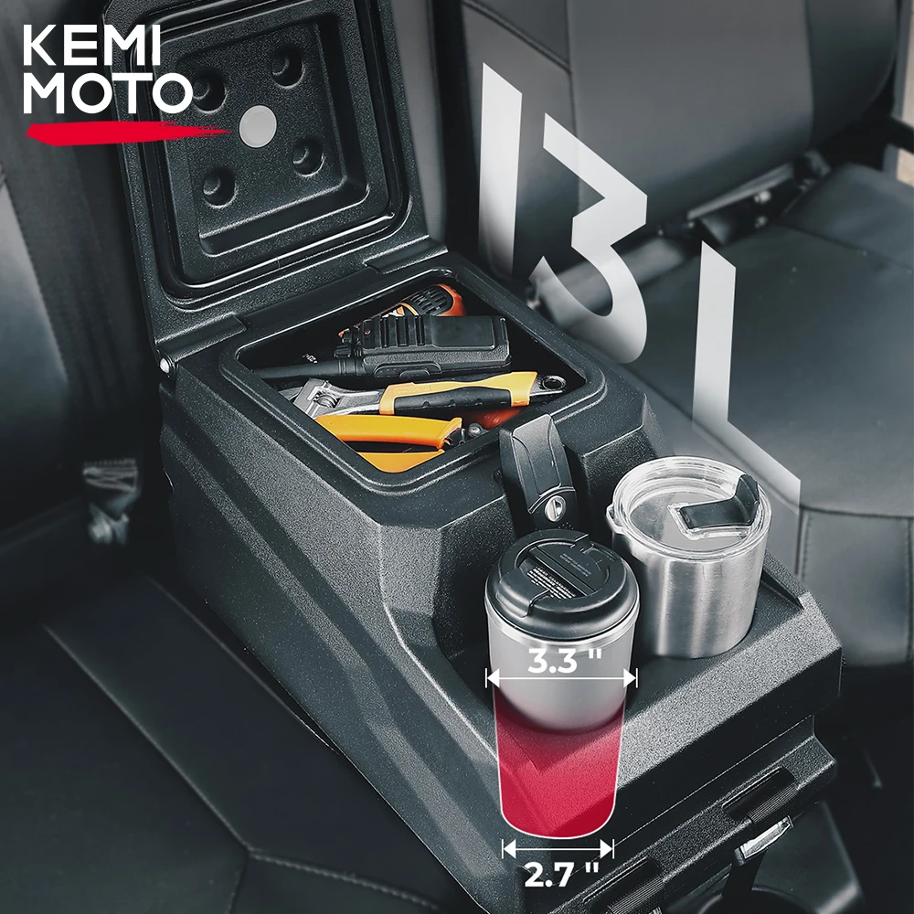 KEMIMOTO UTV Bench Seat Center Console Compatible with Polaris Ranger XP 1000 / 570 / 900 2018-2024 Armrest Box with Cup Holder
KEMIMOTO UTV Bench Seat Center Console Compatible with Polaris Ranger XP 1000 / 570 / 900 2018-2024 Armrest Box with Cup Holder